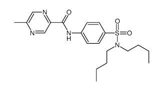 Pyrazinecarboxamide, N-[4-[(dibutylamino)sulfonyl]phenyl]-5-methyl- (9CI) Structure