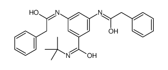 N-tert-butyl-3,5-bis[(2-phenylacetyl)amino]benzamide结构式