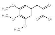 Benzenepropanoic acid,3,4,5-trimethoxy-a-oxo-结构式