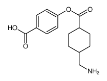 4-[4-(aminomethyl)cyclohexanecarbonyl]oxybenzoic acid Structure