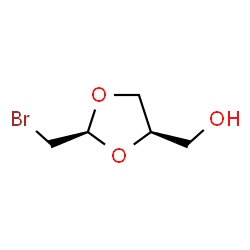 cis-2-(bromomethyl)-1,3-dioxolane-4-methanol结构式