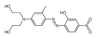 2-[4-[N,N-Bis(2-hydroxyethyl)amino]-2-methylphenylazo]-5-nitrophenol结构式