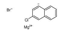magnesium,3-chloro-1H-naphthalen-1-ide,bromide Structure