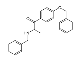 2-(benzylamino)-1-(4-phenylmethoxyphenyl)propan-1-one Structure