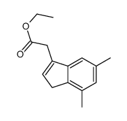 ethyl 2-(4,6-dimethyl-3H-inden-1-yl)acetate Structure