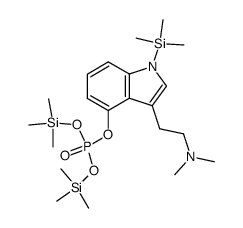 Tris-(trimethylsilyl)-psilocybin结构式