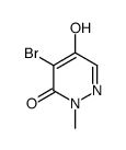 4-溴-5-羟基-2-甲基-2H-哒嗪结构式