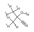 acetone-d6 cyanohydrin-d1 Structure