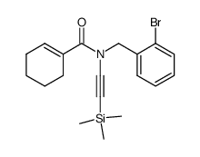 cyclohex-1-enecarboxylic acid N-(2-bromobenzyl)-N-((trimethylsilanyl)ethynyl)amide Structure