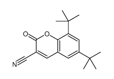 6,8-ditert-butyl-2-oxochromene-3-carbonitrile结构式