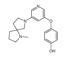 4-[5-(1-methyl-1,7-diazaspiro[4.4]nonan-7-yl)pyridin-3-yl]oxyphenol Structure
