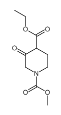 1-甲基 3-氧代哌啶-1,4-二羧酸-4-乙酯结构式