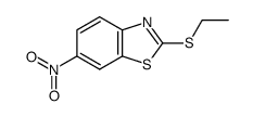 2-(ethylthio)-6-nitrobenzothiazole Structure