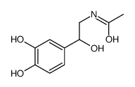 N-[2-(3,4-dihydroxyphenyl)-2-hydroxyethyl]acetamide Structure