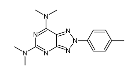 tetra-N-methyl-2-p-tolyl-2H-[1,2,3]triazolo[4,5-d]pyrimidine-5,7-diamine结构式