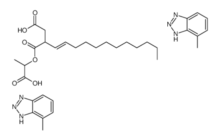 mono(1-carboxyethyl) hydrogen 2-dodecenylsuccinate, compound with 4(or 5)-methyl-1H-benzotriazole (1:2) structure