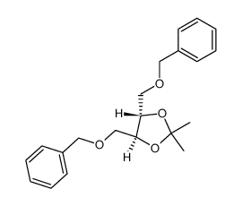 (2S,3S)-(-)-bis(dibenzyloxymethyl)-2,2-dimethyl-1,3-dioxolane结构式