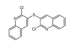 2-chloro-3-(2-chloroquinolin-3-yl)sulfanylquinoline Structure