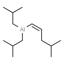 (E)-diisobutyl(4-methylpent-1-enyl)aluminium结构式