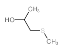 1-(甲基硫烷基)丙-2-醇结构式