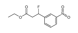Aethyl-3-fluor-3-(3-nitrophenyl)-propionat结构式