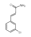 3-(3-溴苯基)-2-丙烯酰胺结构式