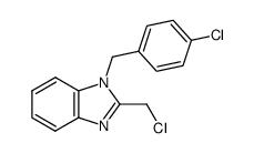 1-(4-Chlorobenzyl)-2-(chloromethyl)-1H-benzimidazole结构式