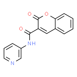 2-oxo-N-pyridin-3-ylchromene-3-carboxamide结构式