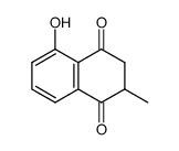 2,3-dihydro-5-hydroxy-2-methyl-1,4-naphthalenedione结构式