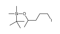 tert-butyl-(5-iodopentan-2-yloxy)-dimethylsilane结构式