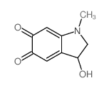 3-hydroxy-1-methyl-2,3-dihydroindole-5,6-dione结构式