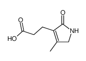 2,5-dihydro-4-methyl-2-oxo-1H-pyrrole-3-propanoic acid结构式