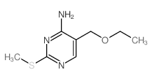5-(ethoxymethyl)-2-methylsulfanyl-pyrimidin-4-amine structure