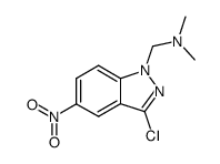 1-(3-chloro-5-nitro-1H-indazol-1-yl)-N,N-dimethylmethanamine Structure