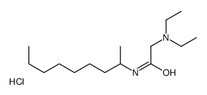 2-(diethylamino)-N-nonan-2-ylacetamide,hydrochloride Structure
