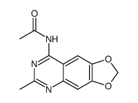 4-acetylamino-2-methyl-6,7-methylenedioyquinazoline Structure