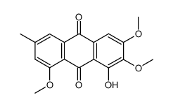 1-hydroxy-2,3,8-trimethoxy-6-methylanthraquinone Structure