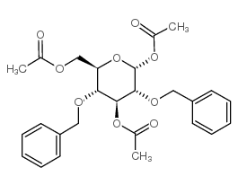 [(2R,3R,4S,5R,6R)-4,6-diacetyloxy-3,5-bis(phenylmethoxy)oxan-2-yl]methyl acetate Structure