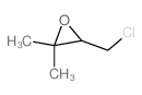 3-(chloromethyl)-2,2-dimethyl-oxirane结构式