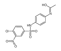 3-硝基-4-氯-4'-乙酰氨基苯磺酰苯胺结构式