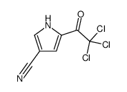 5-(2,2,2-trichloroacetyl)-1H-pyrrole-3-carbonitrile Structure