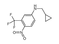 N-(cyclopropylmethyl)-4-nitro-3-(trifluoromethyl)aniline Structure