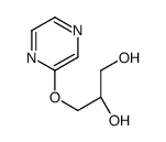 (2R)-3-pyrazin-2-yloxypropane-1,2-diol结构式