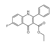 ethyl 6-fluoro-2-phenyl-1H-4-quinolone-3-carboxylate Structure