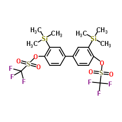 3,3'-Bis(trimethylsilyl)biphenyl-4,4'-diyl Bis(trifluoromethanesulfonate) Structure