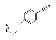 4-(1,2,3-噻二唑-4-基)苄腈结构式