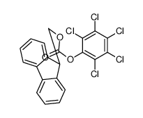 9H-fluoren-9-ylmethyl (2,3,4,5,6-pentachlorophenyl) carbonate结构式