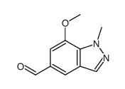 7-Methoxy-1-Methyl-1H-indazole-5-carbaldehyde structure