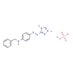 3-[[4-[benzylmethylamino]phenyl]azo]-1,4-dimethyl-1H-1,2,4-triazolium methyl sulphate Structure