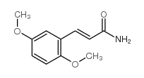 反式-2,5-二甲氧基肉桂酰胺结构式